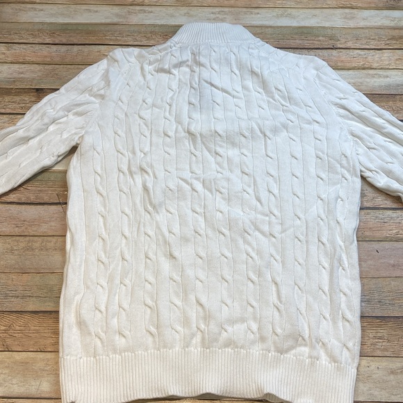 Club Room Cable-Knit Quarter-Zip Crew Neck NWT - Picture 6 of 6